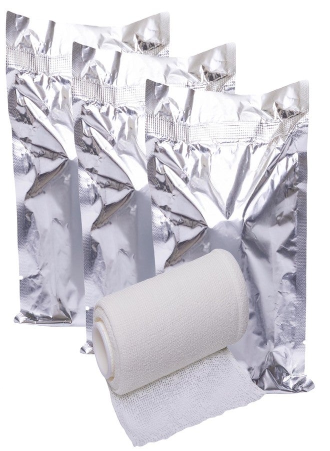 Vakly 4" Unna Boot Bandage Gauze Dressing with Zinc Oxide [4” x 10 Yards] Provides Customized Compression + Self Adhesive Cover Wrap (3 of Each) Individually Packaged - Image 4